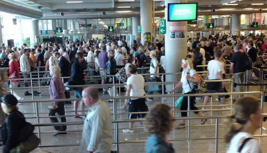 busy station with people walking