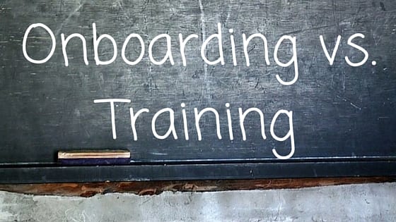 onboarding vs training