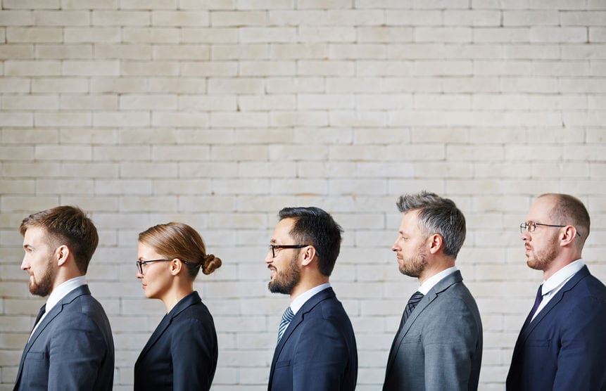 group of professional people wearing suits