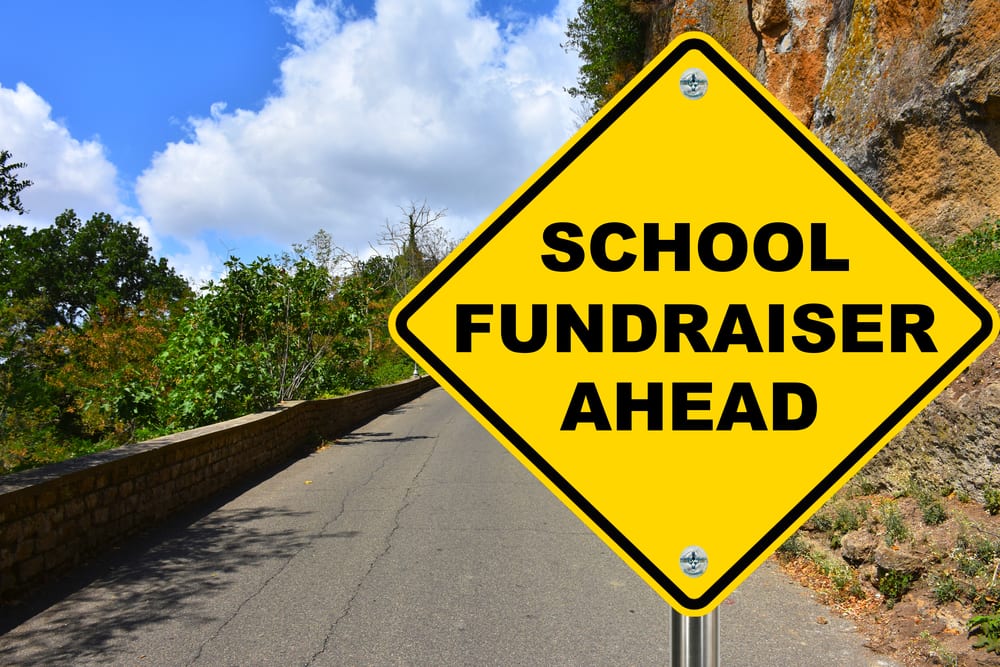 School Fundraiser sign